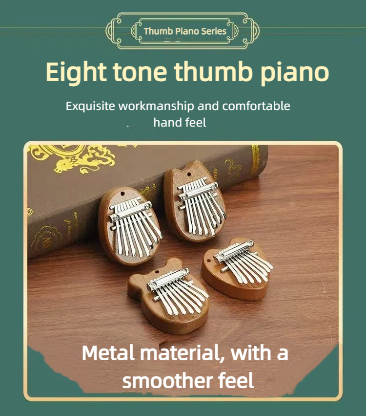 Musical Instrument Piano - 1pc Portable Beginner Thumb Piano with