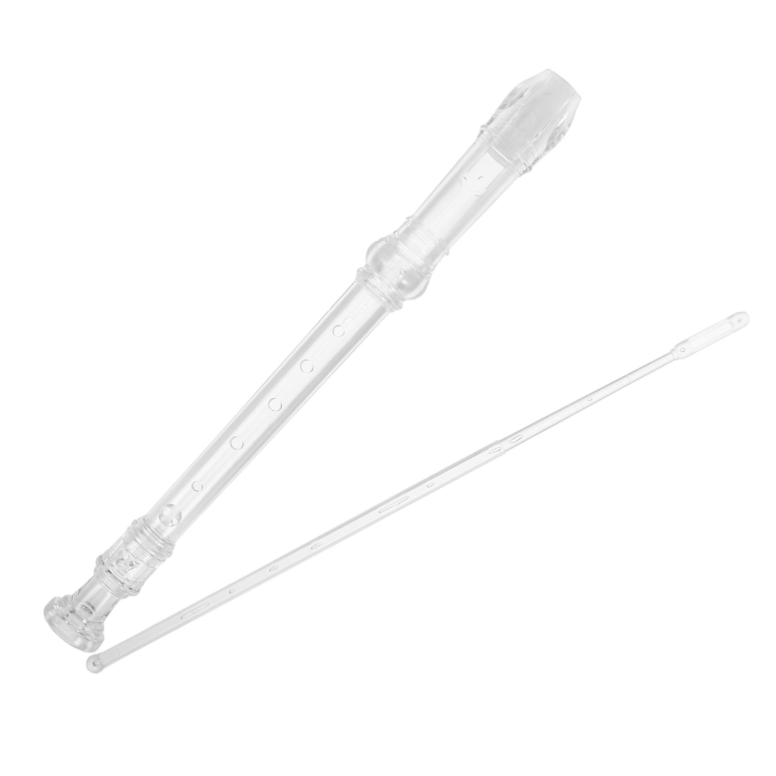 Soprano Recorder Plastic - 1Set 8-Hole Transparent Soprano Recorder Kids