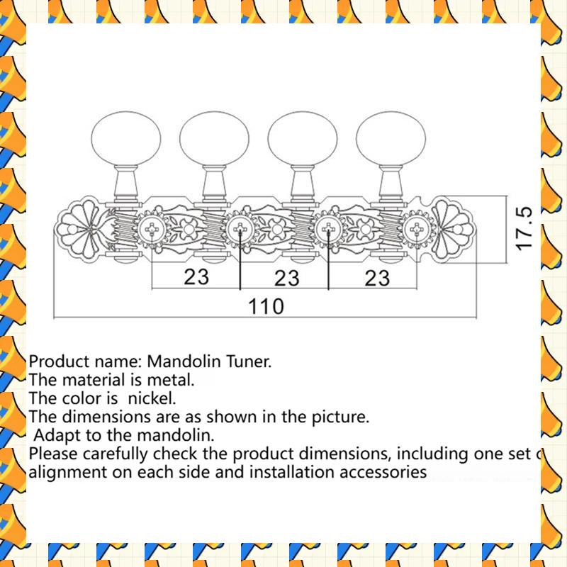 Musical Instrument Mandolin - ABYB Precision Tuning Pegs Set For