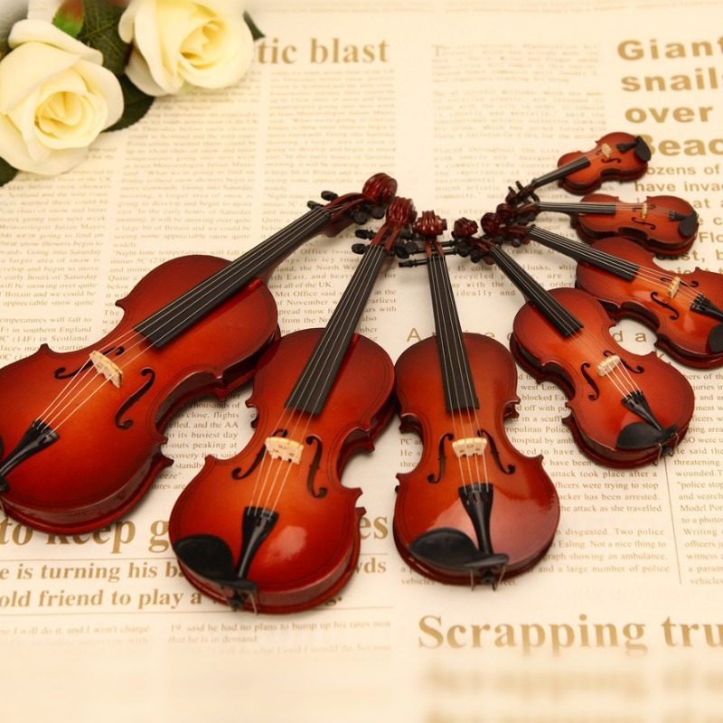 Tiny Violin Figurine Handmade  - Musical Instrument Old review and price