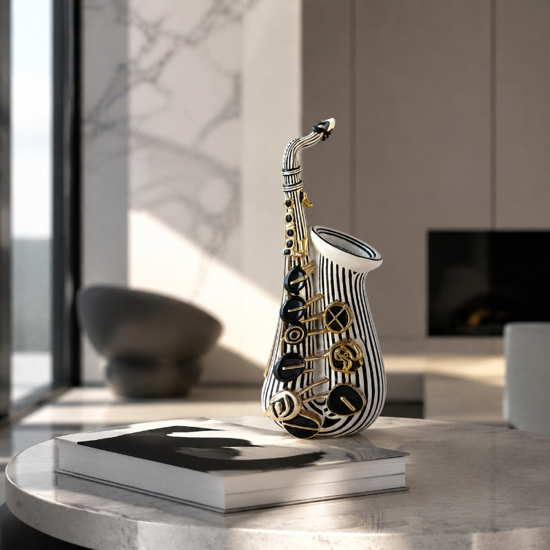 Modern Art Saxophone Art Statu - Musical Instrument Old review and price