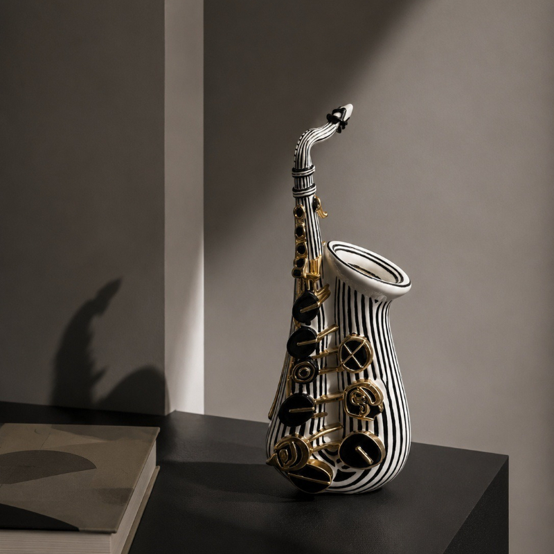 Modern Art Saxophone Art Statu - Musical Instrument Old review and price