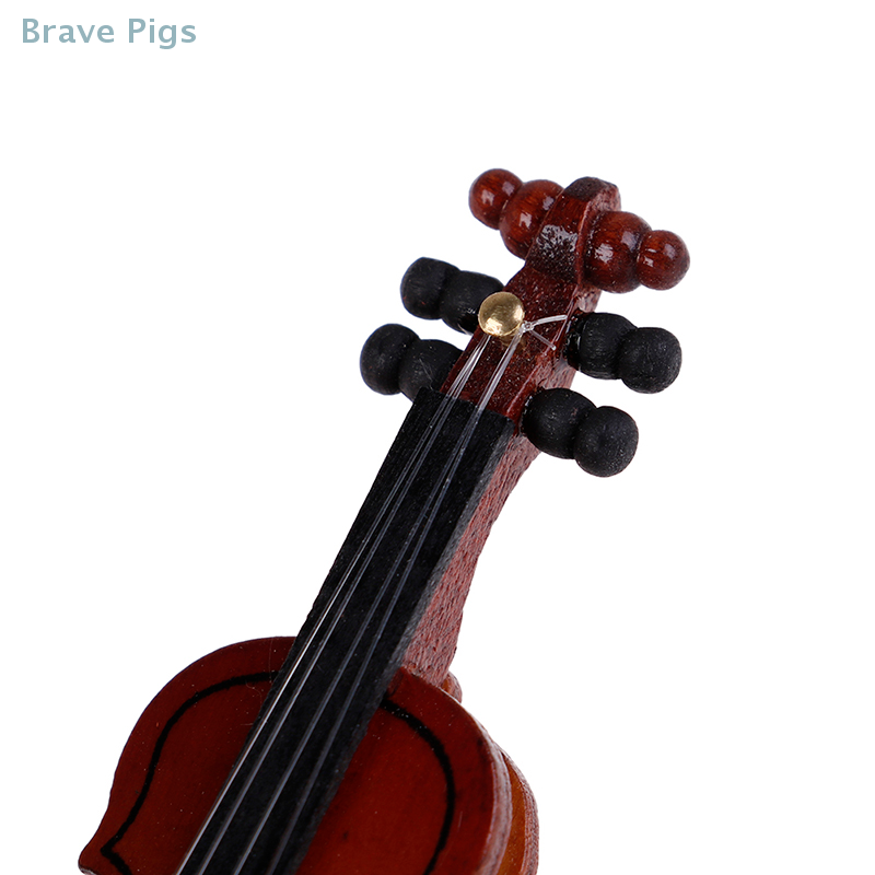 Dollhouse Violin Mini Wooden I - Musical Instrument Old review and price