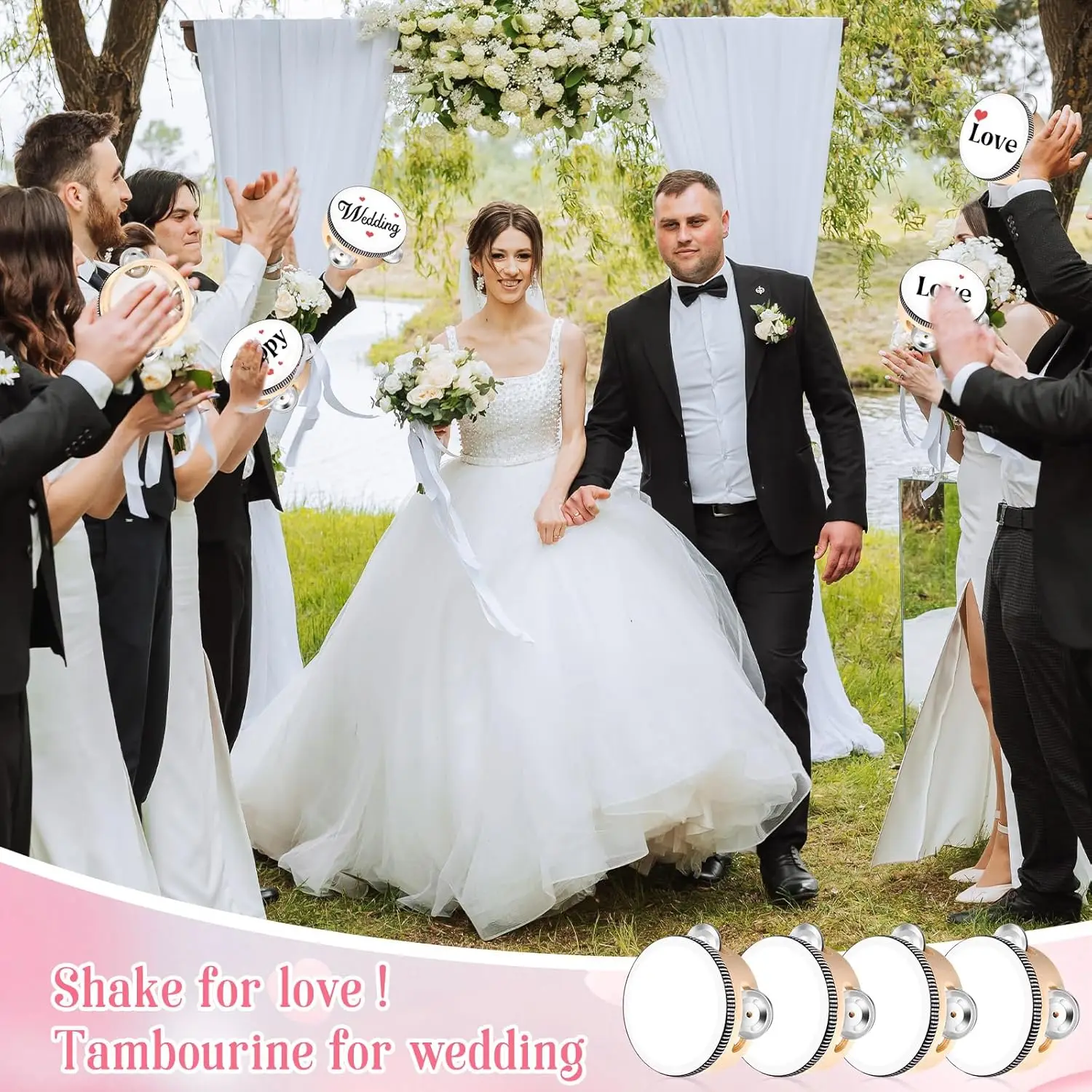 10-60Pcs Wedding Tambourines S - Musical Instrument In Chinese review and price