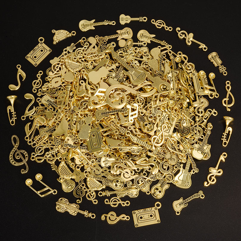 10/20/30pcs Retro Gold Color A - Musical Instrument Old review and price