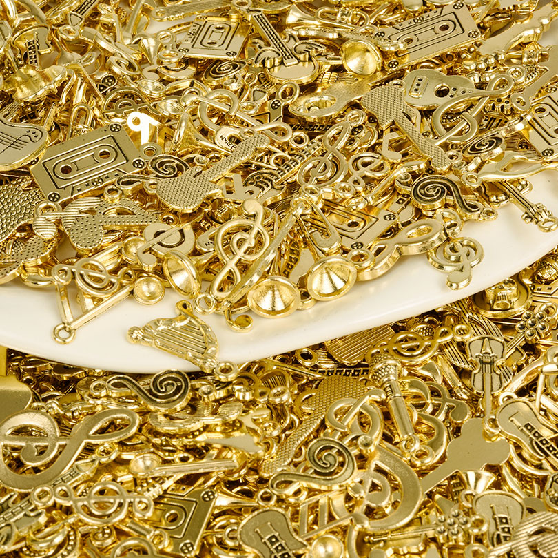 10/20/30pcs Retro Gold Color A - Musical Instrument Old review and price