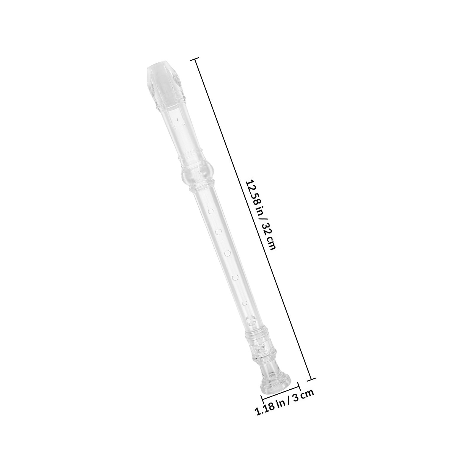 1Set 8-Hole Transparent Sopran - Soprano Recorder Plastic review and price