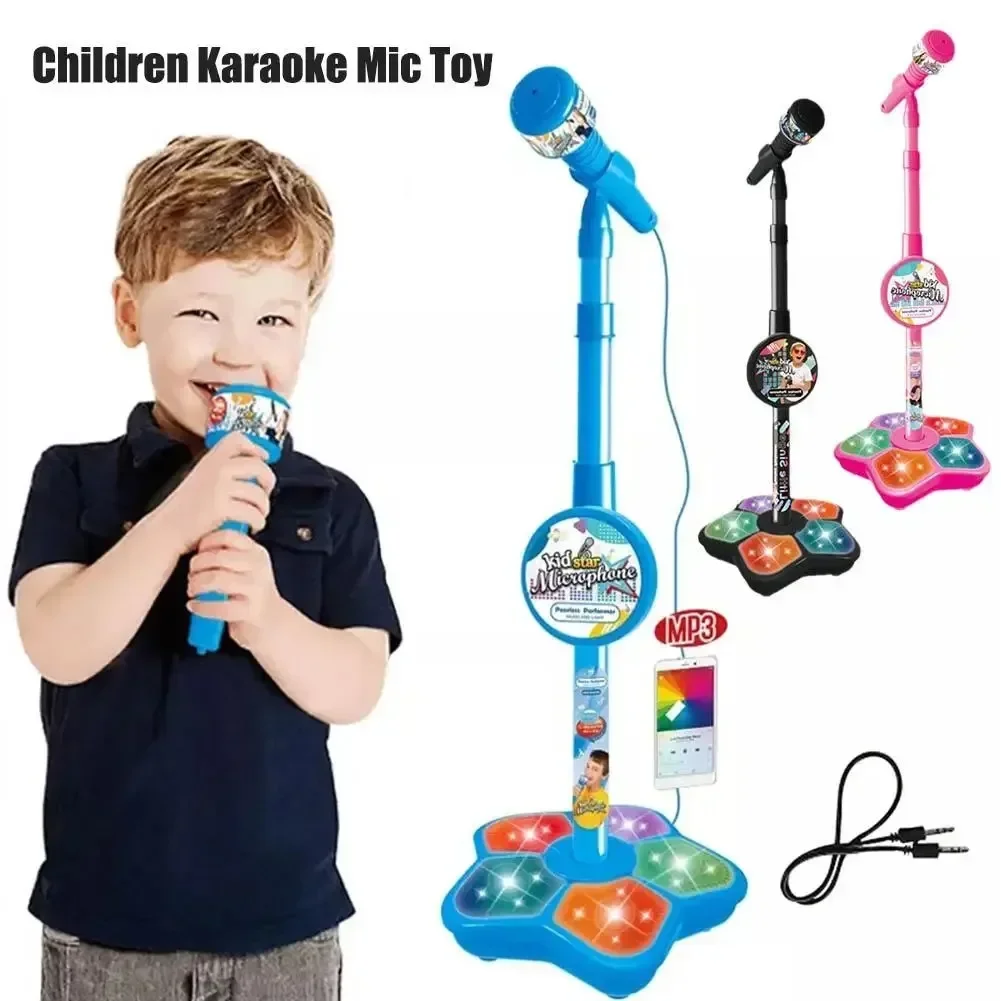 Kids Microphone with Stand Kar - Song With Musical Instrument review and price