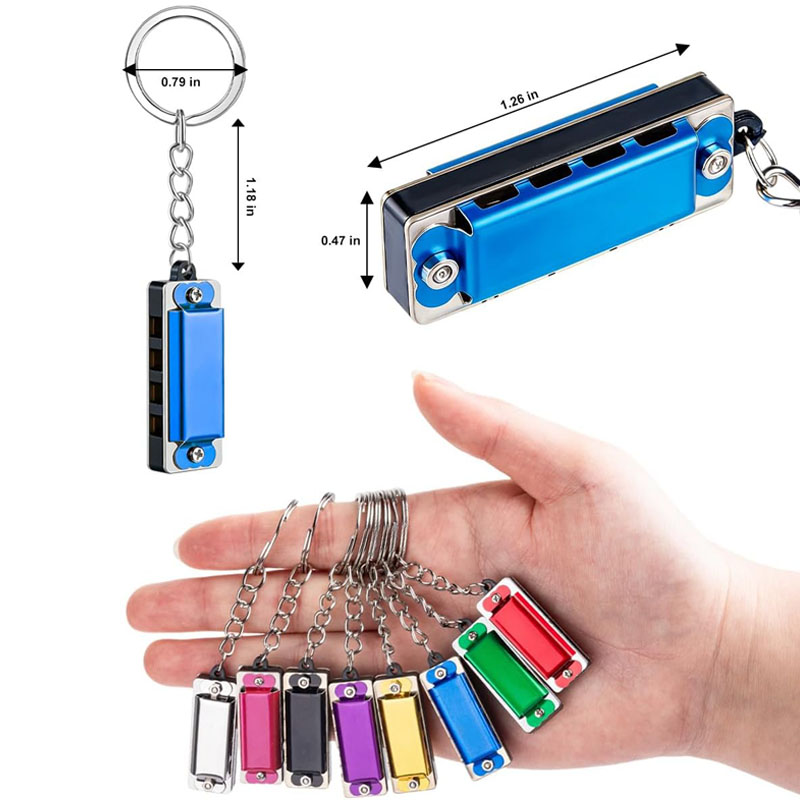 Mini Harmonica Keychain Backpa - Musical Instrument Gif review and price