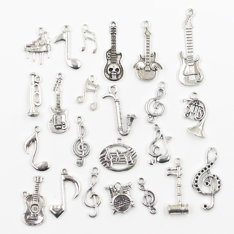 30pcs Charms Musical Guitar No - Musical Instrument Old review and price