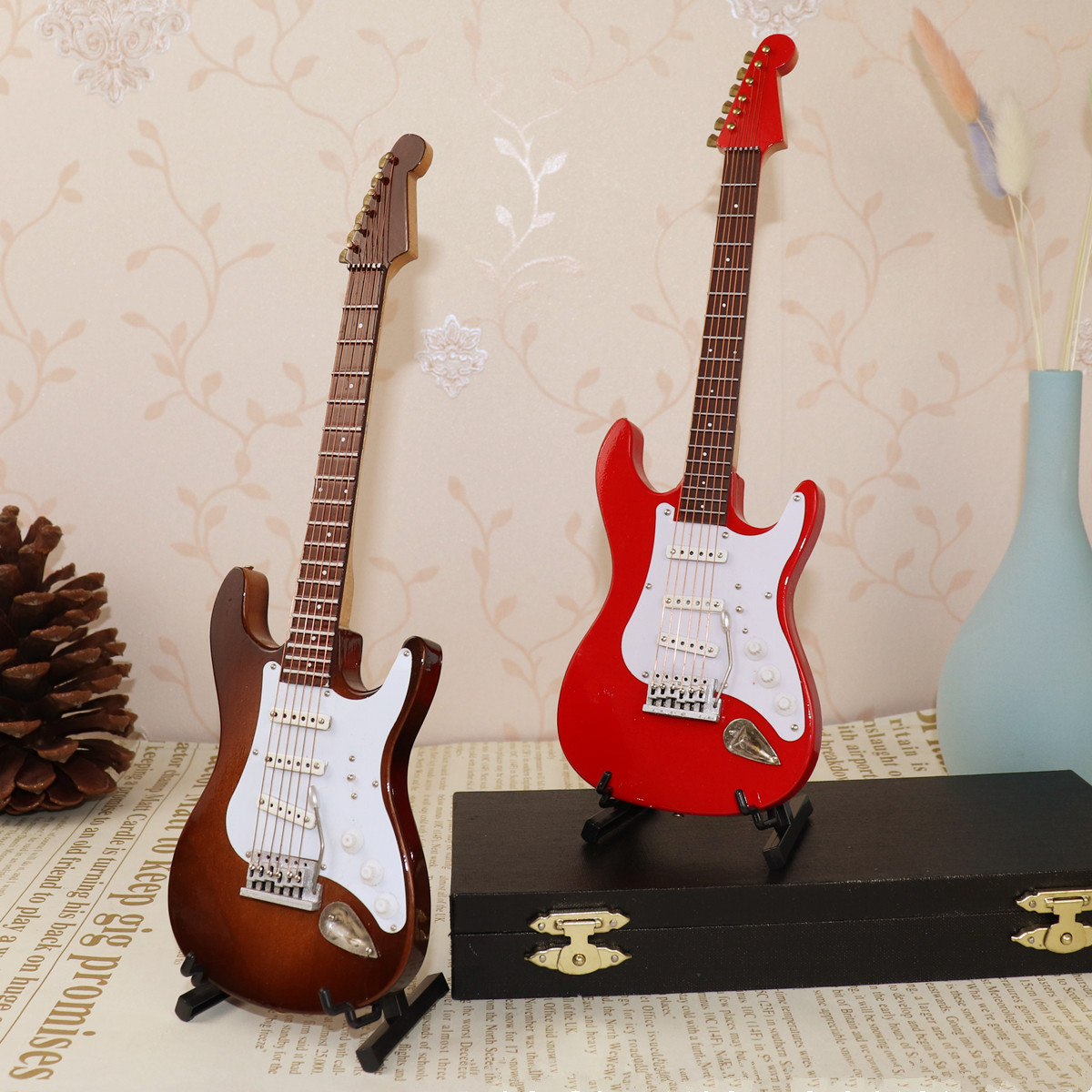 Mini Electric Guitar Wooden Mi - Musical Instrument Old review and price