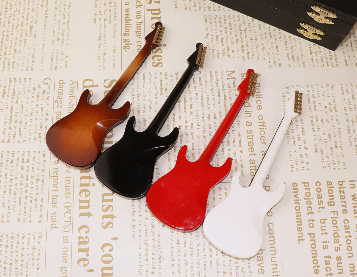 Mini Electric Guitar Wooden Mi - Musical Instrument Old review and price