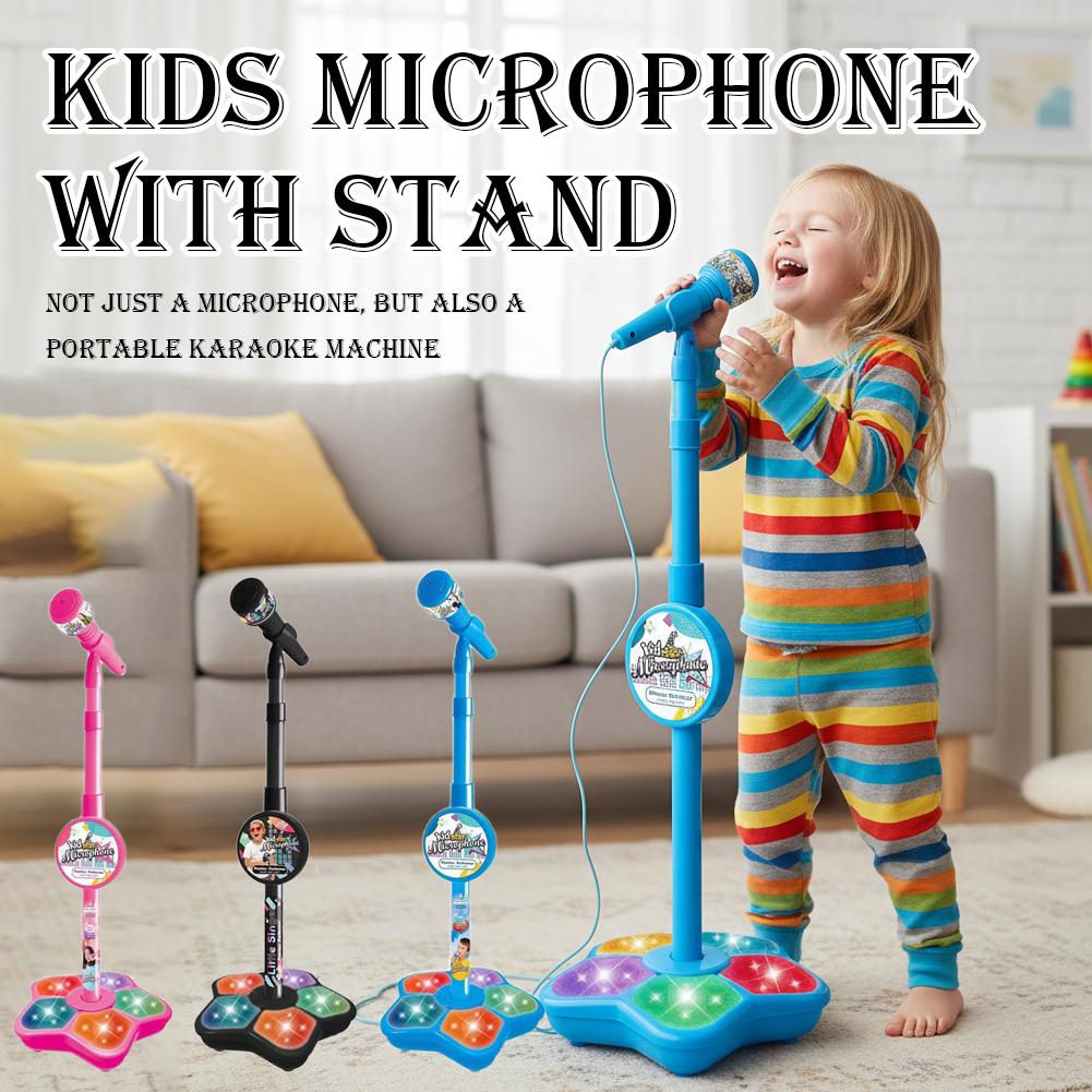 Kids Microphone with Stand Kar - Song With Musical Instrument review and price