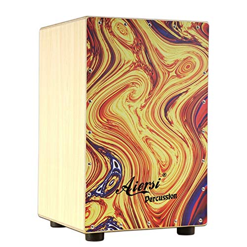 Colour Wood Hand Cajon Box Dru - Musical Instrument Box review and price